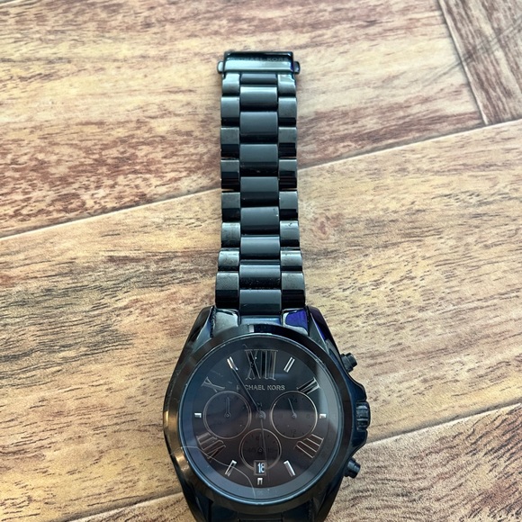 Michael Kors Oversized Slim Runway Black-Tone Watch (Men’s) - Picture 5 of 5